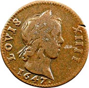 Double Tournois - Louis XIV obverse image