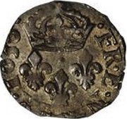 Liard with three lilies - Louis XIV, France, 1656 reverse image