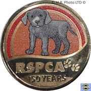 1 Dollar - Elizabeth II 6th Portrait - 150 Years of the RSPCA - Dog, Australia, 2021 reverse image