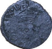 1 Liard - Charles IX Émission illégale des huguenots à Montélimar, 21 janvier-23 mars 1568 obverse image