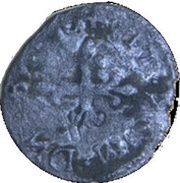 1 Liard - Charles IX Émission illégale des huguenots à Montélimar, 21 janvier-23 mars 1568, France, 1568 reverse image