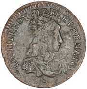 Liard of France with juvenile bust - Louis XIV obverse image