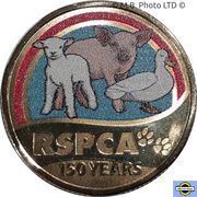 1 Dollar - Elizabeth II 6th Portrait - 150 Years of the RSPCA - Farm Animals, Australia, 2021 reverse image