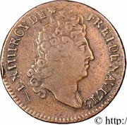 Liard of France with bare bust - Louis XIV obverse image