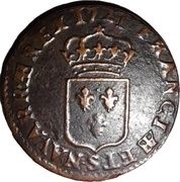 1 Liard - Louis XV, France, 1719-1723 reverse image