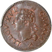 1 Liard - Louis XVI obverse image