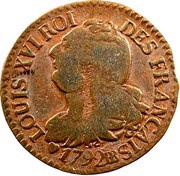 3 Deniers - Louis XVI "FRANÇAIS" obverse image