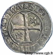 ½ Guénar - Charles VI, France, 1388-1422 reverse image
