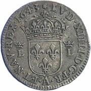 Sizain - Louis XIV obverse image