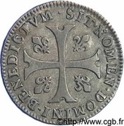 Sizain - Louis XIV, France, 1643-1658 reverse image
