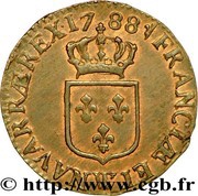 ½ Sol of an Ecu - Louis XVI, France, 1777-1791 reverse image