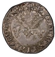Blanc with sided lilies - Charles VII obverse image