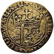 Blanc "au K" ou "des gens d'armes" - Charles VII obverse image