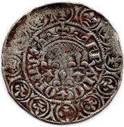 Gros aux trois lis - Jean II dit "le Bon", France, 1359 reverse image