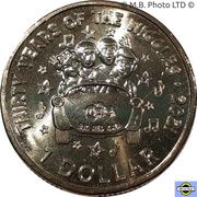 1 Dollar - Elizabeth II 6th Portrait - Wiggles 30 Years - 2021 Crew, Australia, 2021 reverse image