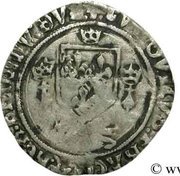 Douzain with porcupine of Brittany - Louis XII Nantes mint; 2nd type obverse image