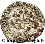 Douzain à la croisette du dauphiné - François 1er, France, 1541 reverse image