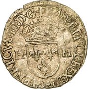 Douzain - Henri III 2nd type obverse image