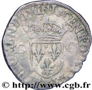 Douzain - Charles X two C, France, 1593-1597 reverse image