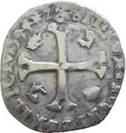 Douzain - Henri IV Dolphin issue; 2nd type, France, 1593-1597 reverse image