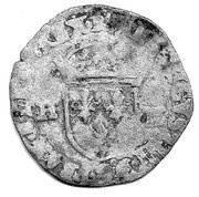 Douzain with two H - Henry IV 1st type obverse image