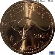 1 Dollar - Elizabeth II 1st Portrait - 110 Years of the Australian Penny, Australia, 2021 reverse image