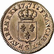 1 Sol - Louis XV, France, 1768-1775 reverse image