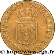 Sol de Béarn - Louis XVI, France, 1779-1791 reverse image
