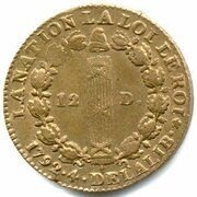 12 Deniers - Louis XVI FRANÇOIS reverse image