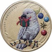 1 Dollar - Elizabeth II 6th Portrait - Merry Christmas 2021, Australia, 2021 reverse image