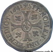 Quinzain - Louis XIII, France, 1641 reverse image