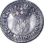 1⁄48 Ecu - Louis XIII reverse image