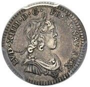 1⁄48 Ecu with short wick - Louis XIV obverse image