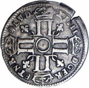 Quinzain of Bearn with 8 Ls - Louis XIV obverse image