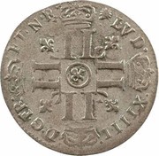 Quinzain with 8 Ls - Louis XIV obverse image