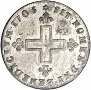 16 Deniers - Louis XIV Strasbourg, France, 1696-1715 reverse image