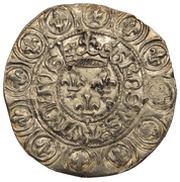 Gros - Charles VI, France, 1413-1414 reverse image