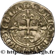 Gros - Charles VI, France, 1417-1420 reverse image