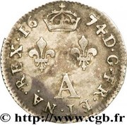 2 Sols of "Traitants" - Louis XIV, France, 1674-1677 reverse image