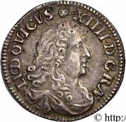 4 sols of "Traitants" - Louis XIV obverse image