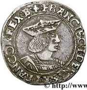 ½ Teston - Francis I 1st type obverse image