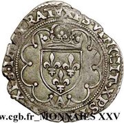 Half Testoon - François I 10th type, France, 1541-1547 reverse image