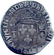 ½ Teston - François I 4th type, France, 1546-1547 reverse image