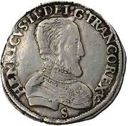 ½ Teston - Henry II obverse image