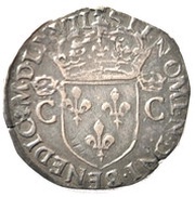 ½ Teston - Charles IX 2nd type, France, 1562-1573 reverse image