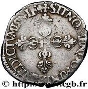 ¼ Franc - Henry IV, France, 1589-1610 reverse image
