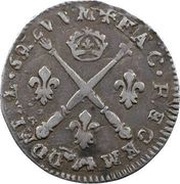 5 Sols of Bearn with insignia - Louis XIV, France, 1702 reverse image