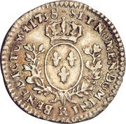 1⁄20 Ecu - Louis XV, France, 1740-1769 reverse image