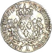 1⁄20 Ecu - Louis XV, France, 1771-1779 reverse image