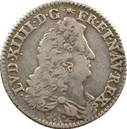 1⁄16 Ecu of Flanders - Louis XIV obverse image